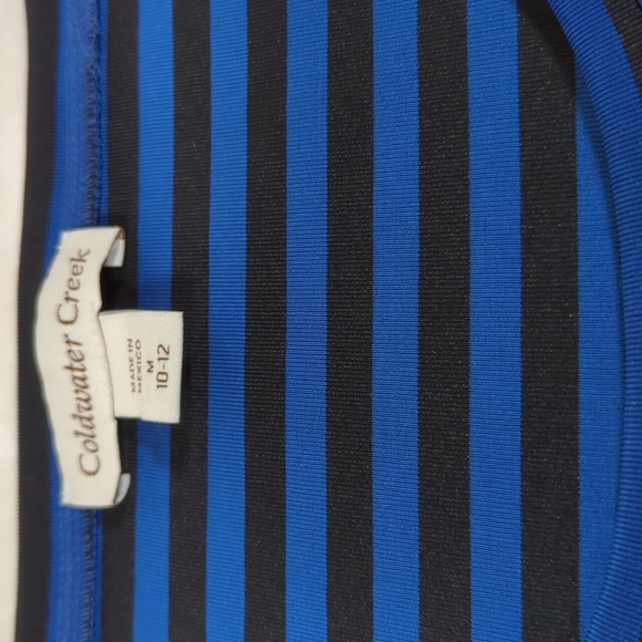 Coldwater Creek stripe top M 10-12 like NEW - Picture 2 of 2
